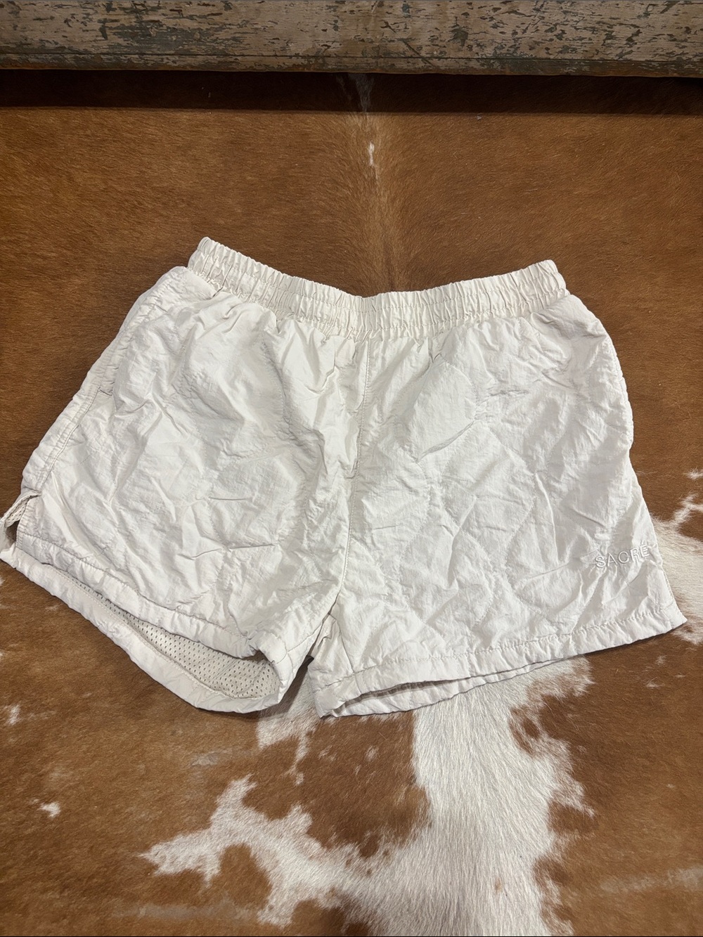White Women's Athletic Shorts - Lightweight Summer Comfort